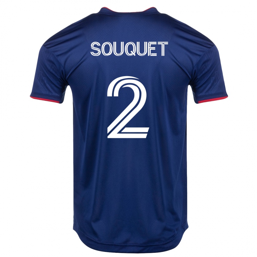 Kobiety Arnaud Souquet #2 Marynarka Wojenna Domowa Koszulka 2023/24 Koszulki Klubowe