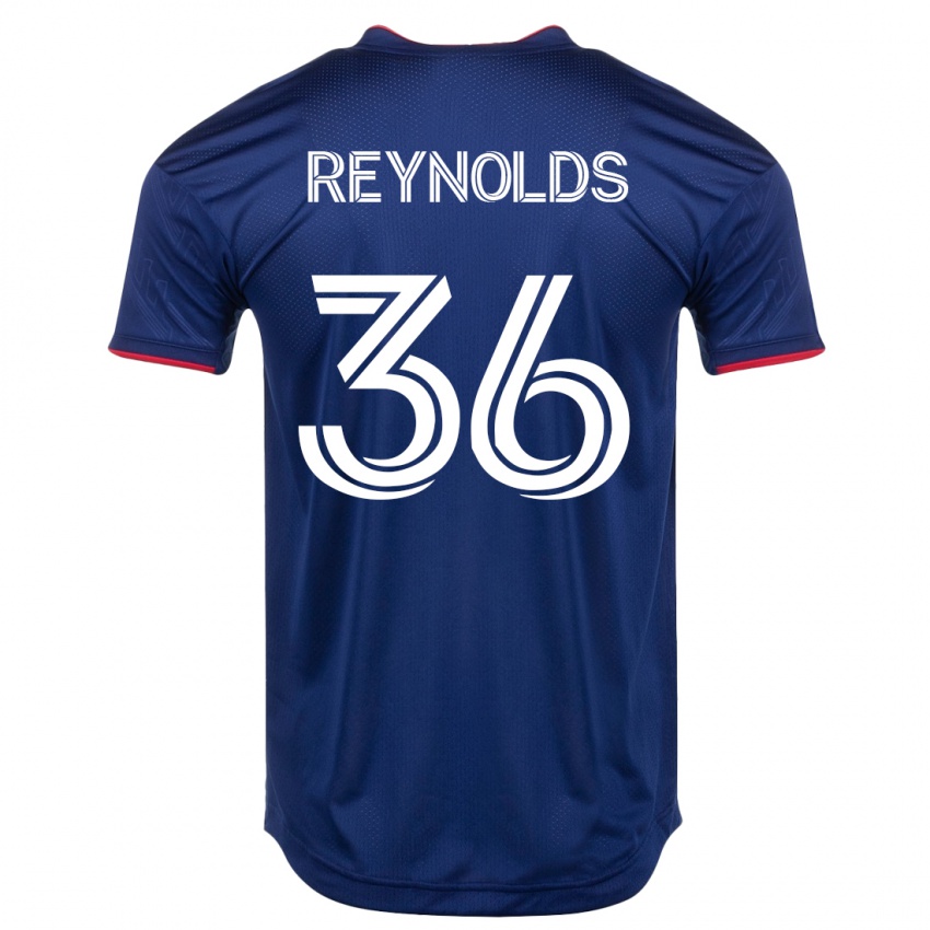 Kobiety Justin Reynolds #36 Marynarka Wojenna Domowa Koszulka 2023/24 Koszulki Klubowe
