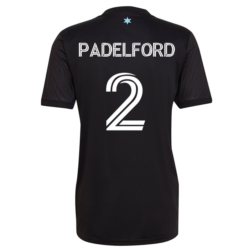 Kobiety Devin Padelford #2 Czarny Domowa Koszulka 2023/24 Koszulki Klubowe
