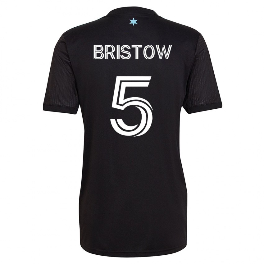 Kobiety Ethan Bristow #5 Czarny Domowa Koszulka 2023/24 Koszulki Klubowe