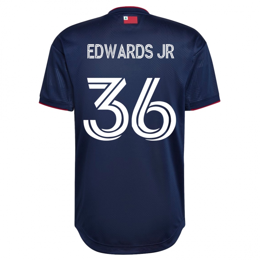 Kobiety Earl Edwards Jr. #36 Marynarka Wojenna Domowa Koszulka 2023/24 Koszulki Klubowe