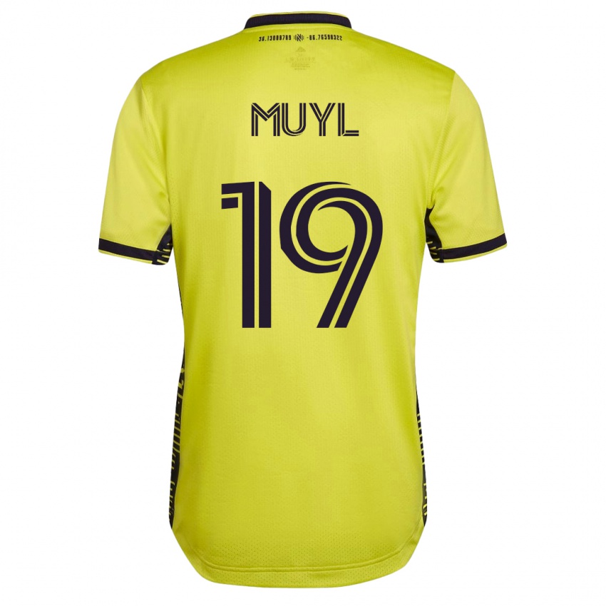 Kobiety Alex Muyl #19 Żółty Domowa Koszulka 2023/24 Koszulki Klubowe