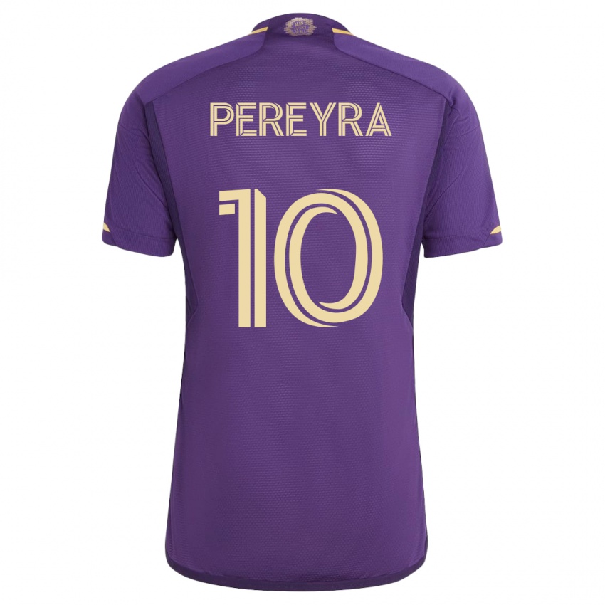 Kobiety Mauricio Pereyra #10 Fioletowy Domowa Koszulka 2023/24 Koszulki Klubowe