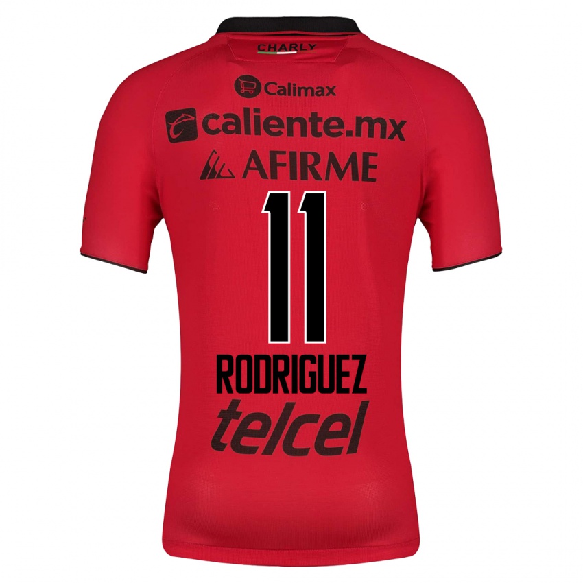 Kobiety Lucas Rodriguez #11 Czerwony Domowa Koszulka 2023/24 Koszulki Klubowe