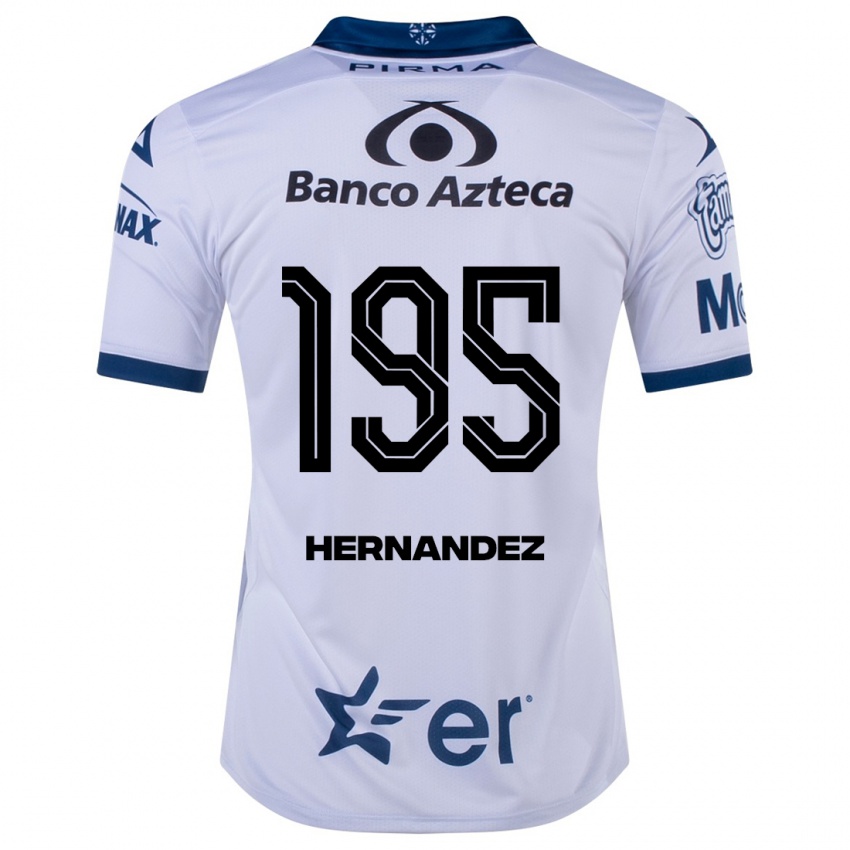 Kobiety Daniel Hernández #195 Biały Domowa Koszulka 2023/24 Koszulki Klubowe