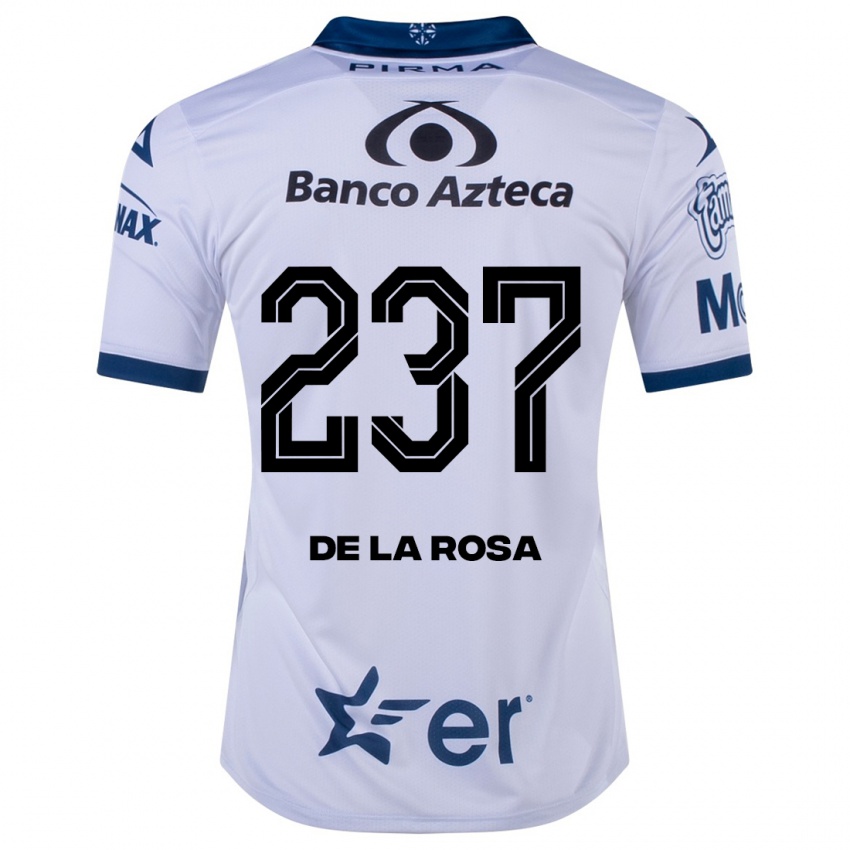 Kobiety Álvaro De La Rosa #237 Biały Domowa Koszulka 2023/24 Koszulki Klubowe