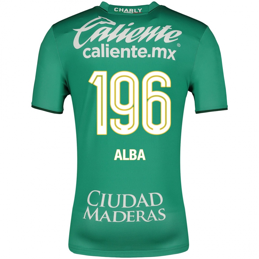 Kobiety Óscar Alba #196 Zielony Domowa Koszulka 2023/24 Koszulki Klubowe