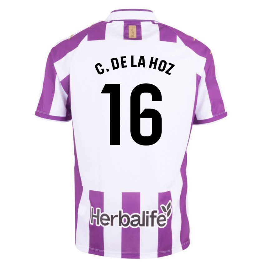 Kobiety César De La Hoz #16 Purpurowy Domowa Koszulka 2023/24 Koszulki Klubowe