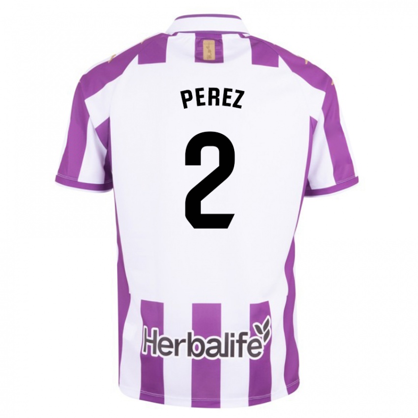 Kobiety Iker Pérez #2 Purpurowy Domowa Koszulka 2023/24 Koszulki Klubowe