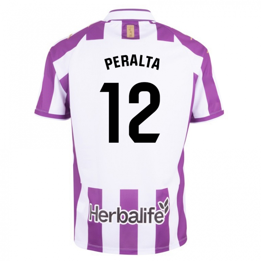 Kobiety Fernando Peralta #12 Purpurowy Domowa Koszulka 2023/24 Koszulki Klubowe