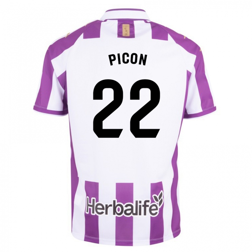 Kobiety Pablo Picón #22 Purpurowy Domowa Koszulka 2023/24 Koszulki Klubowe