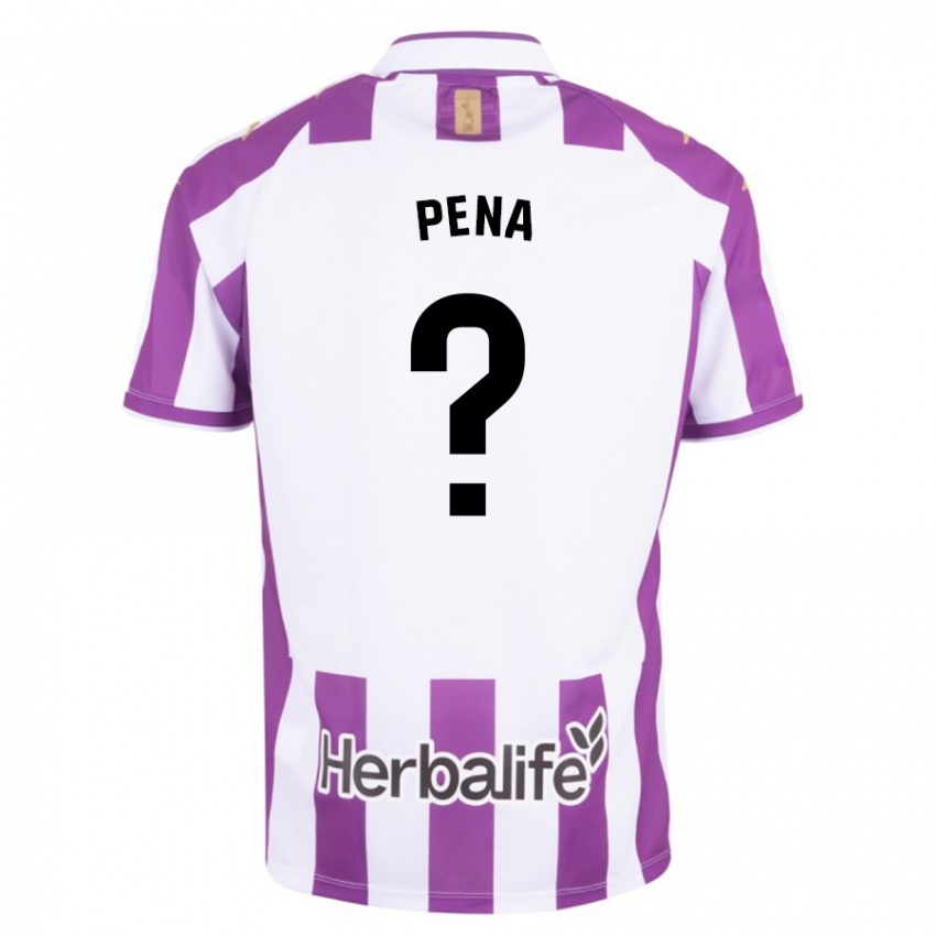 Kobiety Adrián Peña #0 Purpurowy Domowa Koszulka 2023/24 Koszulki Klubowe