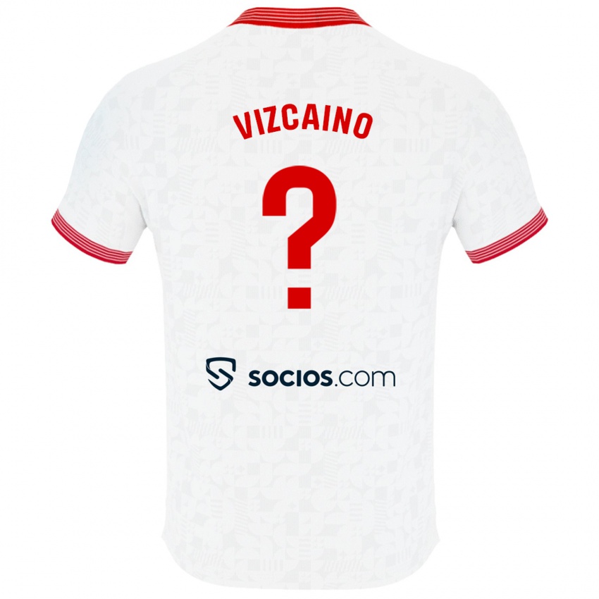 Kobiety Nacho Vizcaíno #0 Biały Domowa Koszulka 2023/24 Koszulki Klubowe