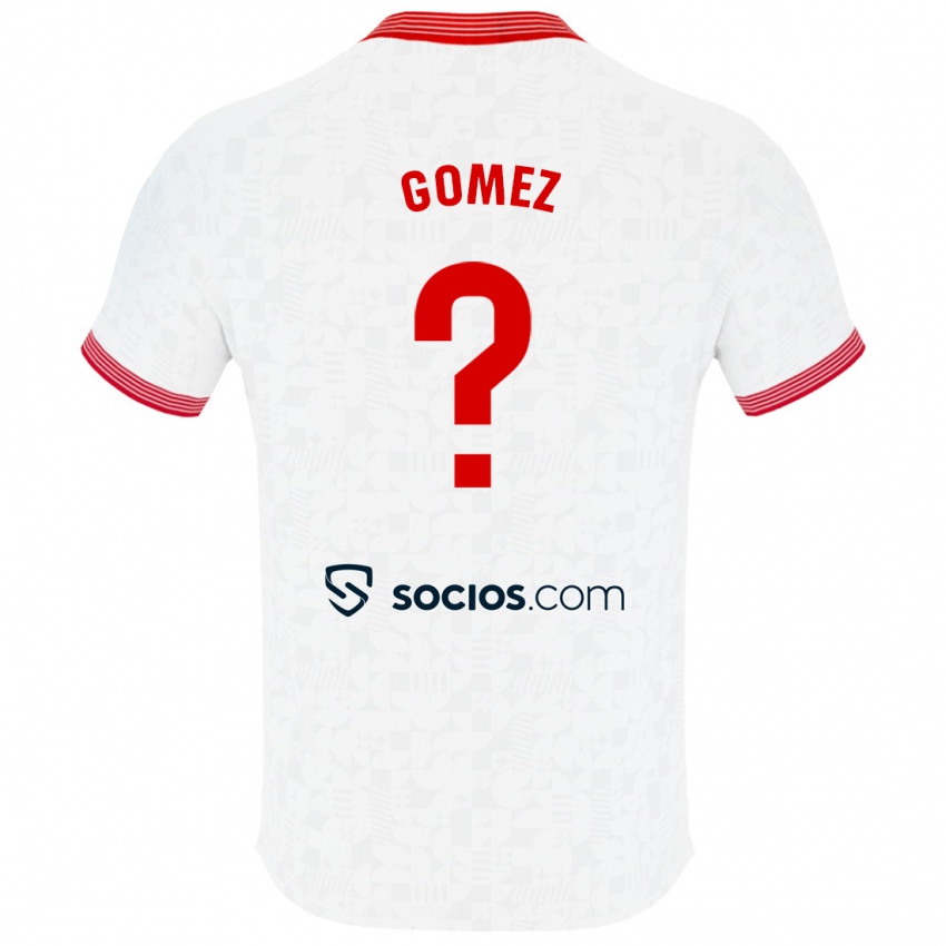 Kobiety Raúl Gómez #0 Biały Domowa Koszulka 2023/24 Koszulki Klubowe