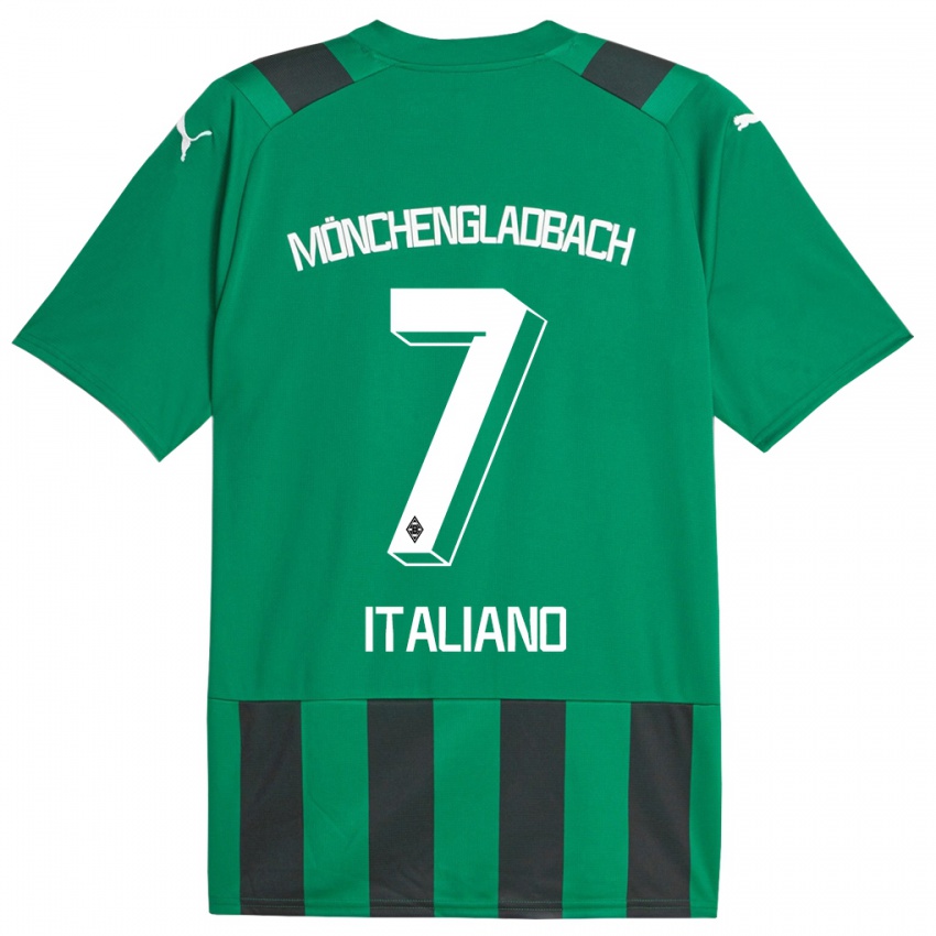Kobiety Jacob Italiano #7 Czarny Zielony Wyjazdowa Koszulka 2023/24 Koszulki Klubowe