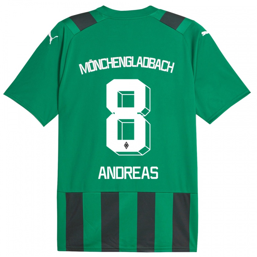 Kobiety Noah Andreas #8 Czarny Zielony Wyjazdowa Koszulka 2023/24 Koszulki Klubowe