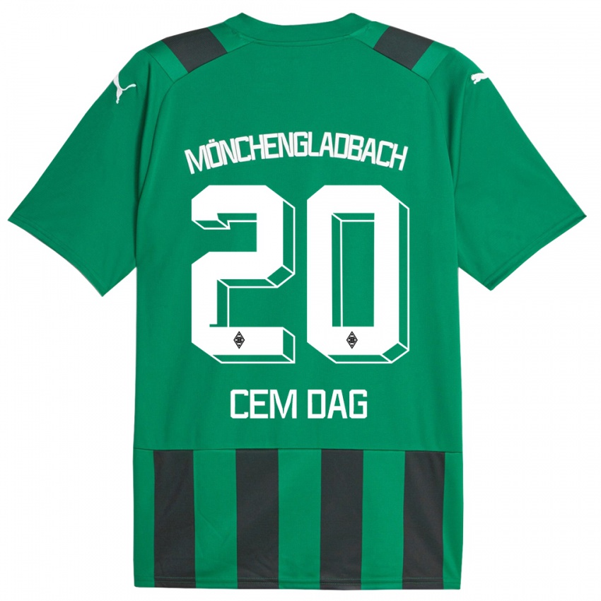 Kobiety Cem Dag #20 Czarny Zielony Wyjazdowa Koszulka 2023/24 Koszulki Klubowe