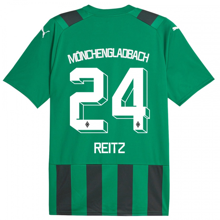 Kobiety Tony Reitz #24 Czarny Zielony Wyjazdowa Koszulka 2023/24 Koszulki Klubowe