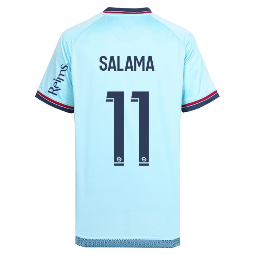 Kobiety Amine Salama #11 Niebieskie Niebo Wyjazdowa Koszulka 2023/24 Koszulki Klubowe