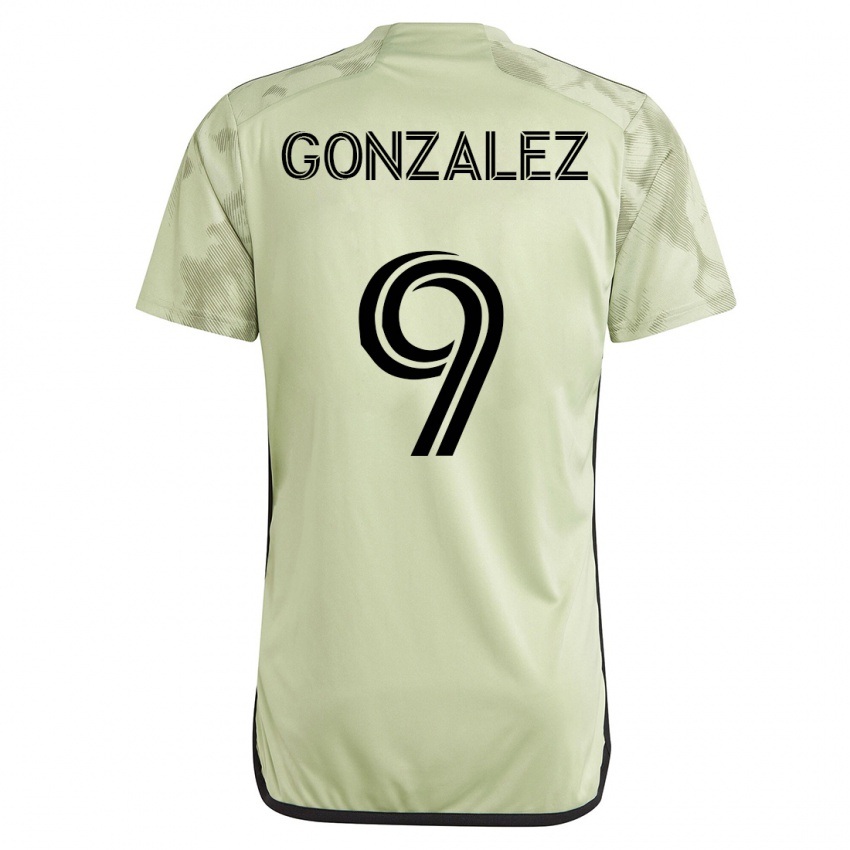 Kobiety Mario Gonzalez #9 Zielony Wyjazdowa Koszulka 2023/24 Koszulki Klubowe