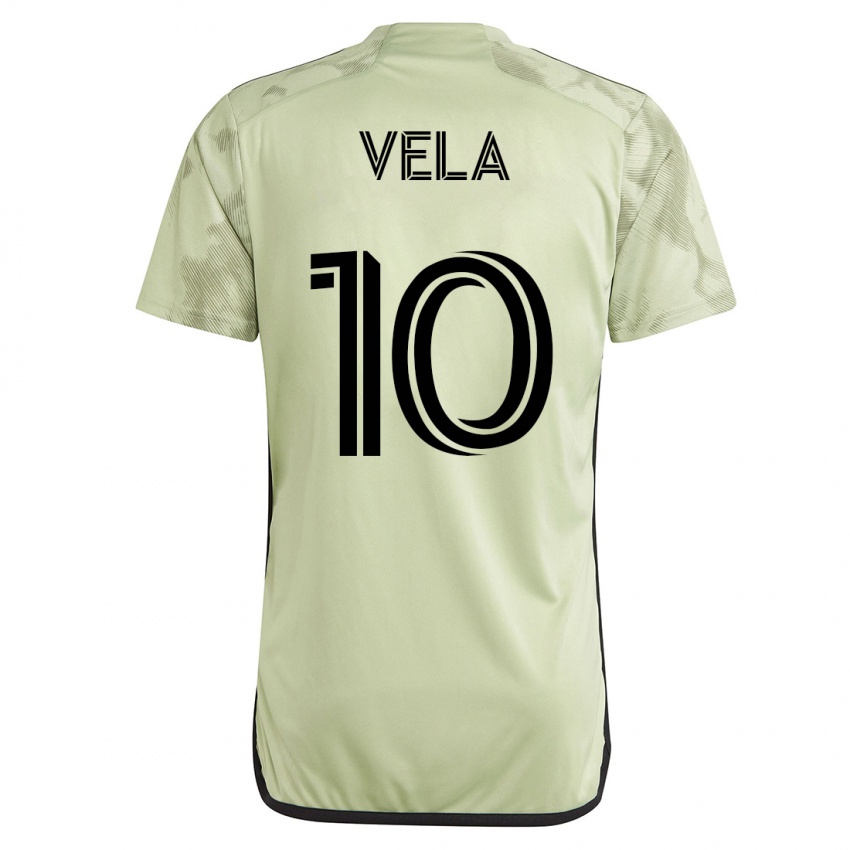 Kobiety Carlos Vela #10 Zielony Wyjazdowa Koszulka 2023/24 Koszulki Klubowe