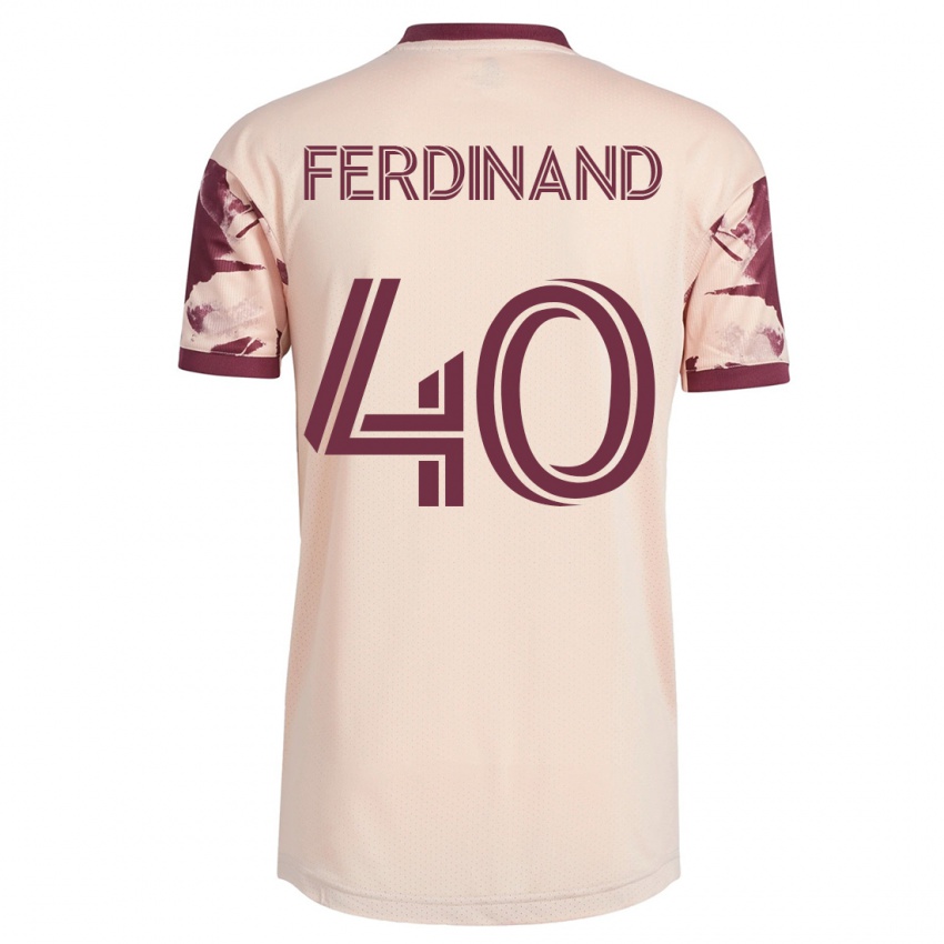 Kobiety Keesean Ferdinand #40 Białawy Wyjazdowa Koszulka 2023/24 Koszulki Klubowe