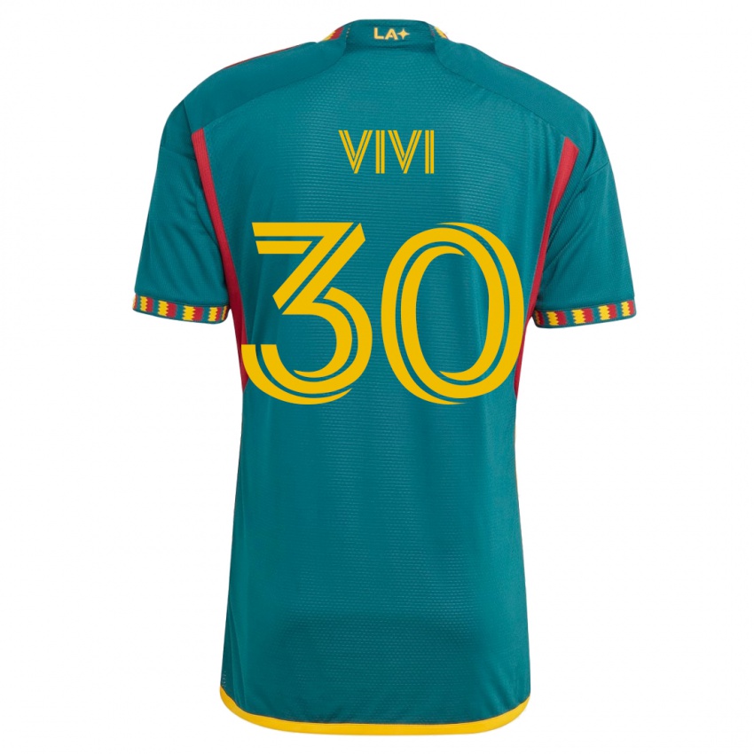 Kobiety Gino Vivi #30 Zielony Wyjazdowa Koszulka 2023/24 Koszulki Klubowe