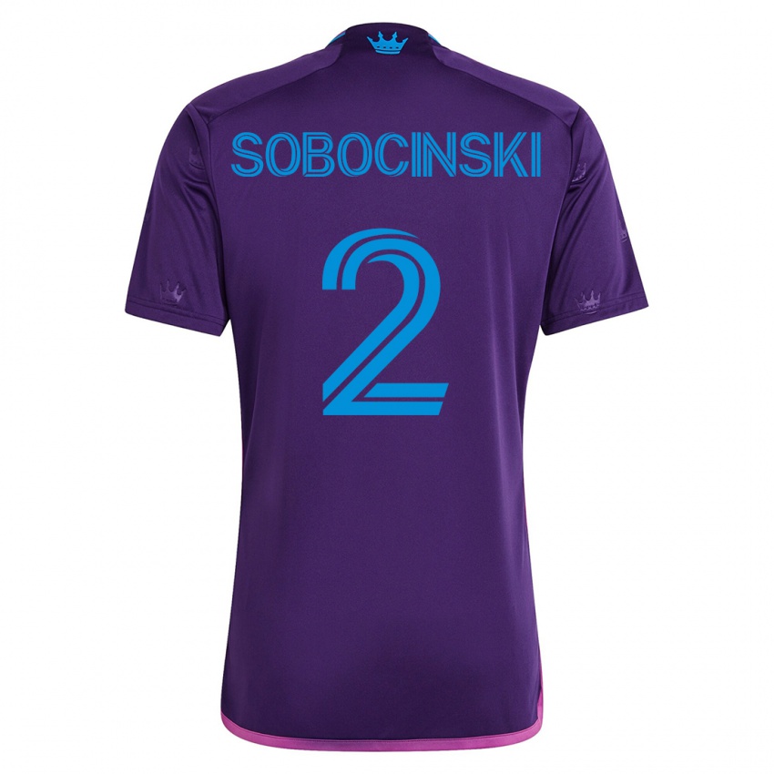 Kobiety Jan Sobocinski #2 Fioletowy Wyjazdowa Koszulka 2023/24 Koszulki Klubowe