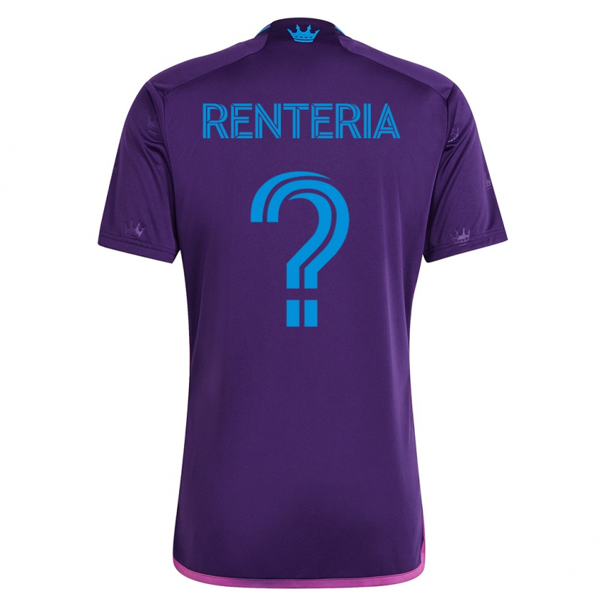 Kobiety Adrian Renteria #0 Fioletowy Wyjazdowa Koszulka 2023/24 Koszulki Klubowe