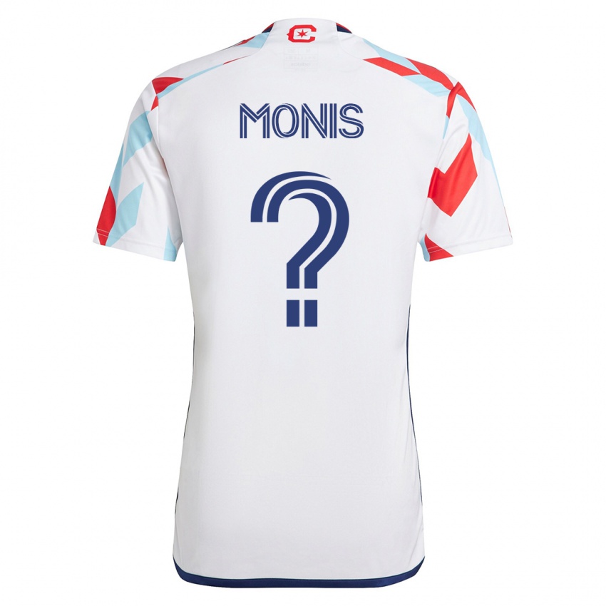 Kobiety Alex Monis #0 Biało Niebieski Wyjazdowa Koszulka 2023/24 Koszulki Klubowe
