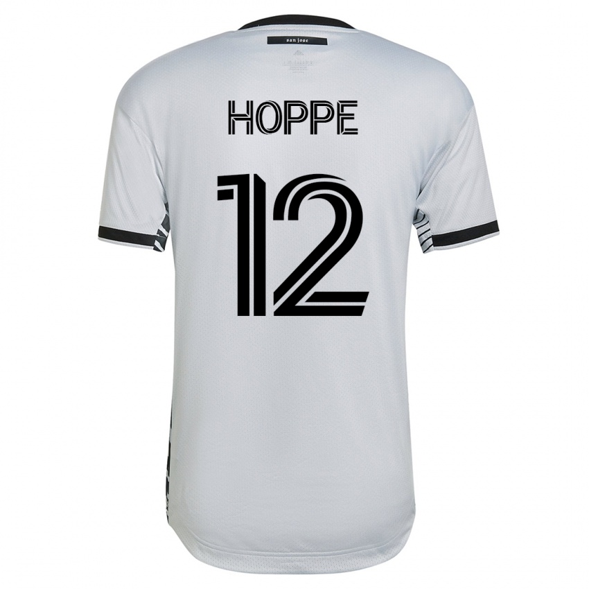 Kobiety Matthew Hoppe #12 Biały Wyjazdowa Koszulka 2023/24 Koszulki Klubowe