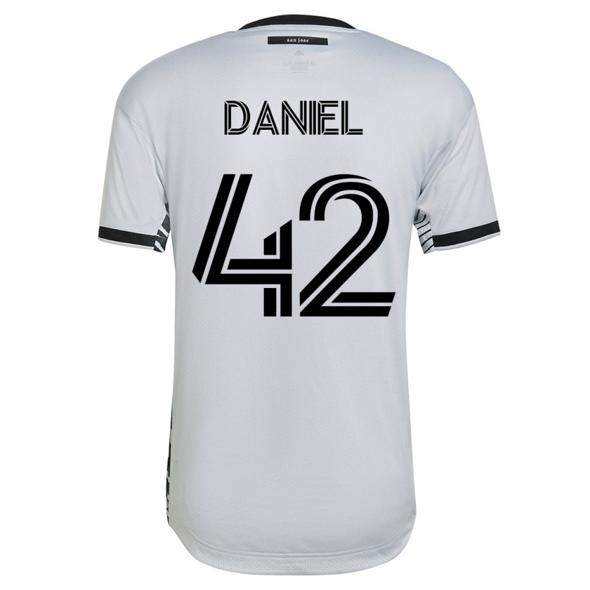 Kobiety Daniel #42 Biały Wyjazdowa Koszulka 2023/24 Koszulki Klubowe