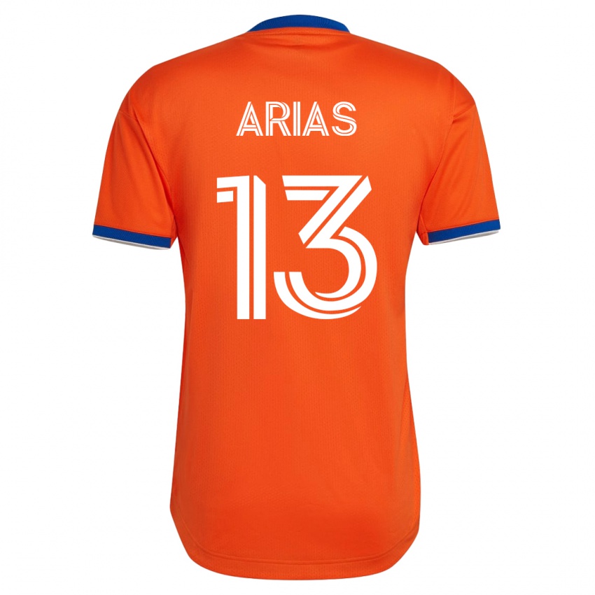 Kobiety Santiago Arias #13 Biały Wyjazdowa Koszulka 2023/24 Koszulki Klubowe