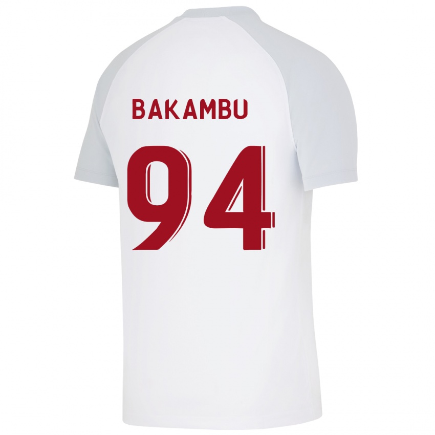 Kobiety Cedric Bakambu #94 Biały Wyjazdowa Koszulka 2023/24 Koszulki Klubowe