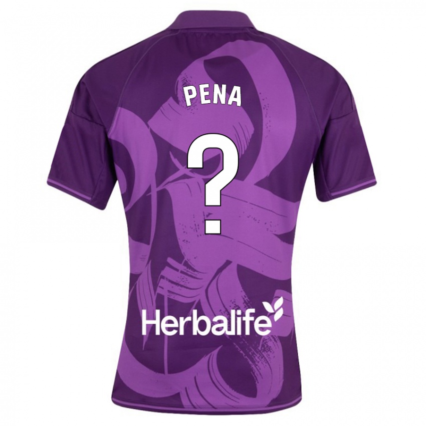 Kobiety Adrián Peña #0 Fioletowy Wyjazdowa Koszulka 2023/24 Koszulki Klubowe