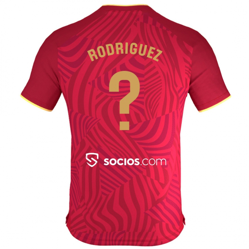 Kobiety Carlos Rodríguez #30 Czerwony Wyjazdowa Koszulka 2023/24 Koszulki Klubowe