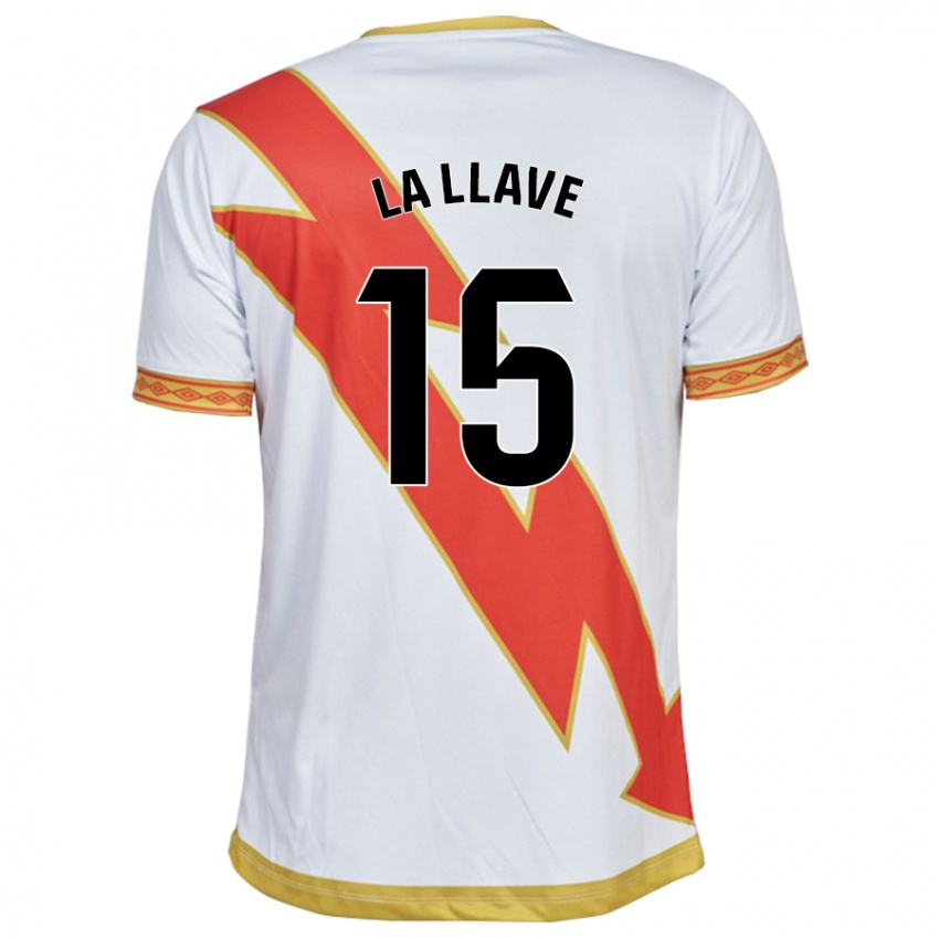 Dzieci Kevin De La Llave #15 Biały Domowa Koszulka 2023/24 Koszulki Klubowe