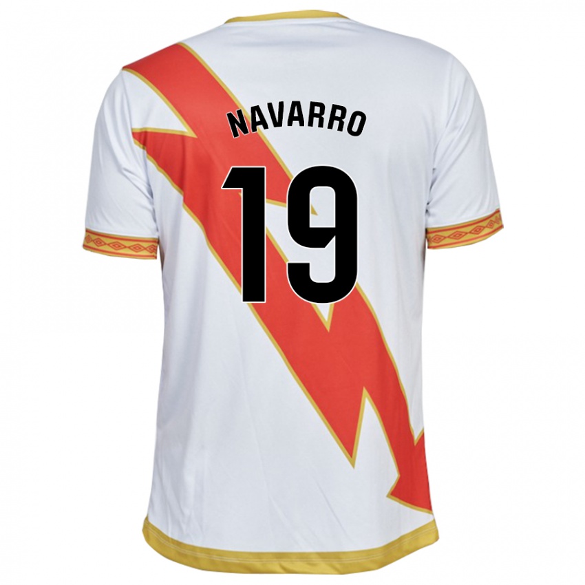 Dzieci Manu Navarro #19 Biały Domowa Koszulka 2023/24 Koszulki Klubowe