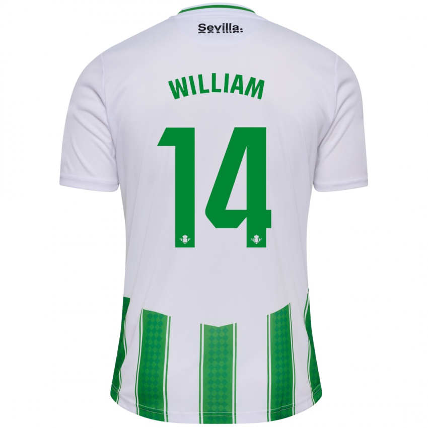 Dzieci William Carvalho #14 Biały Domowa Koszulka 2023/24 Koszulki Klubowe