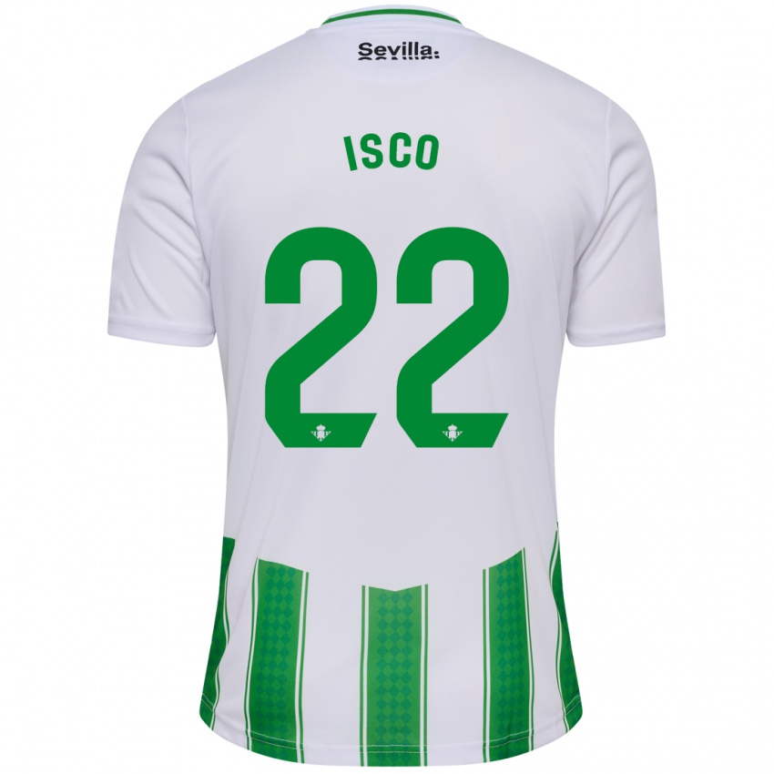 Dzieci Isco #22 Biały Domowa Koszulka 2023/24 Koszulki Klubowe