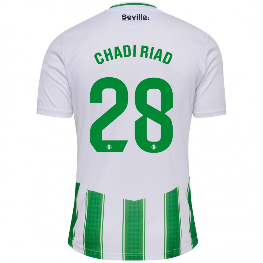 Dzieci Chadi Riad #28 Biały Domowa Koszulka 2023/24 Koszulki Klubowe