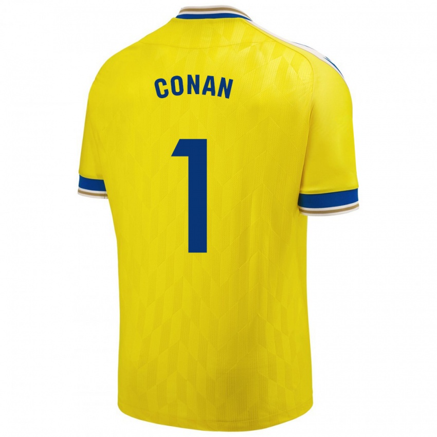 Dzieci Conan Ledesma #1 Żółty Domowa Koszulka 2023/24 Koszulki Klubowe