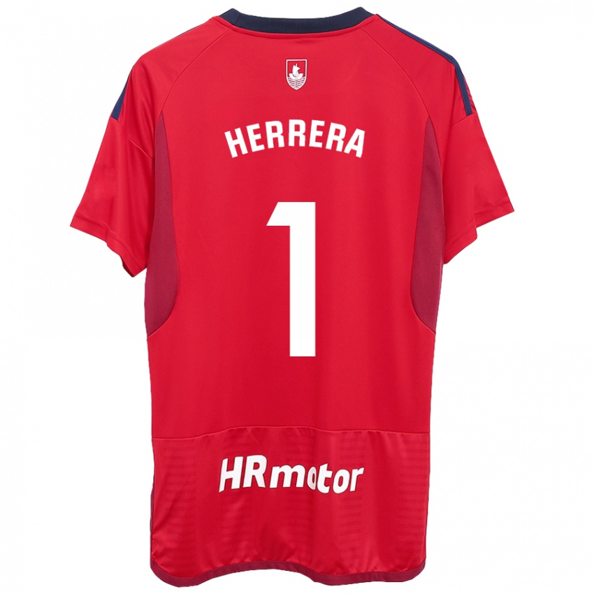 Dzieci Sergio Herrera #1 Czerwony Domowa Koszulka 2023/24 Koszulki Klubowe