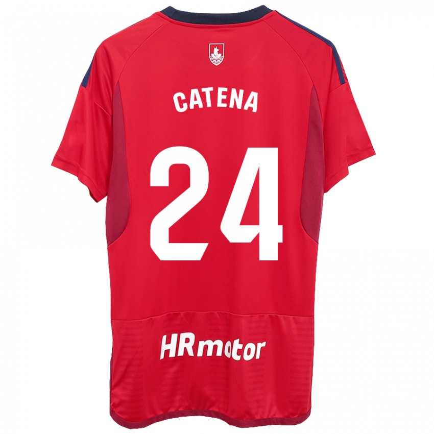 Dzieci Alejandro Catena #24 Czerwony Domowa Koszulka 2023/24 Koszulki Klubowe