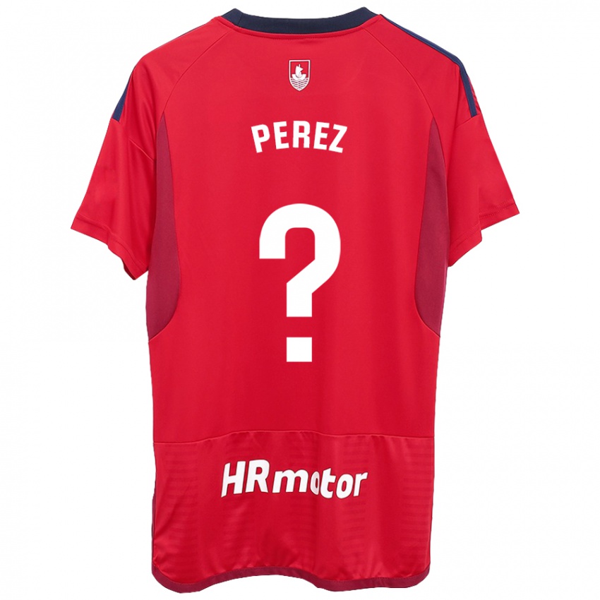 Dzieci Bruno Perez #0 Czerwony Domowa Koszulka 2023/24 Koszulki Klubowe