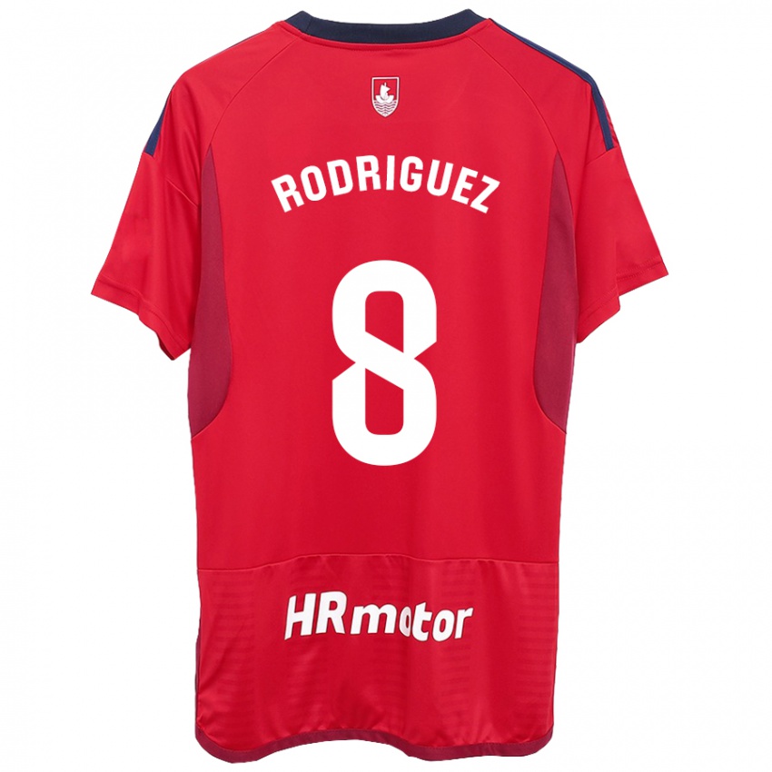 Dzieci Vanessa Rodríguez Iribarren #8 Czerwony Domowa Koszulka 2023/24 Koszulki Klubowe