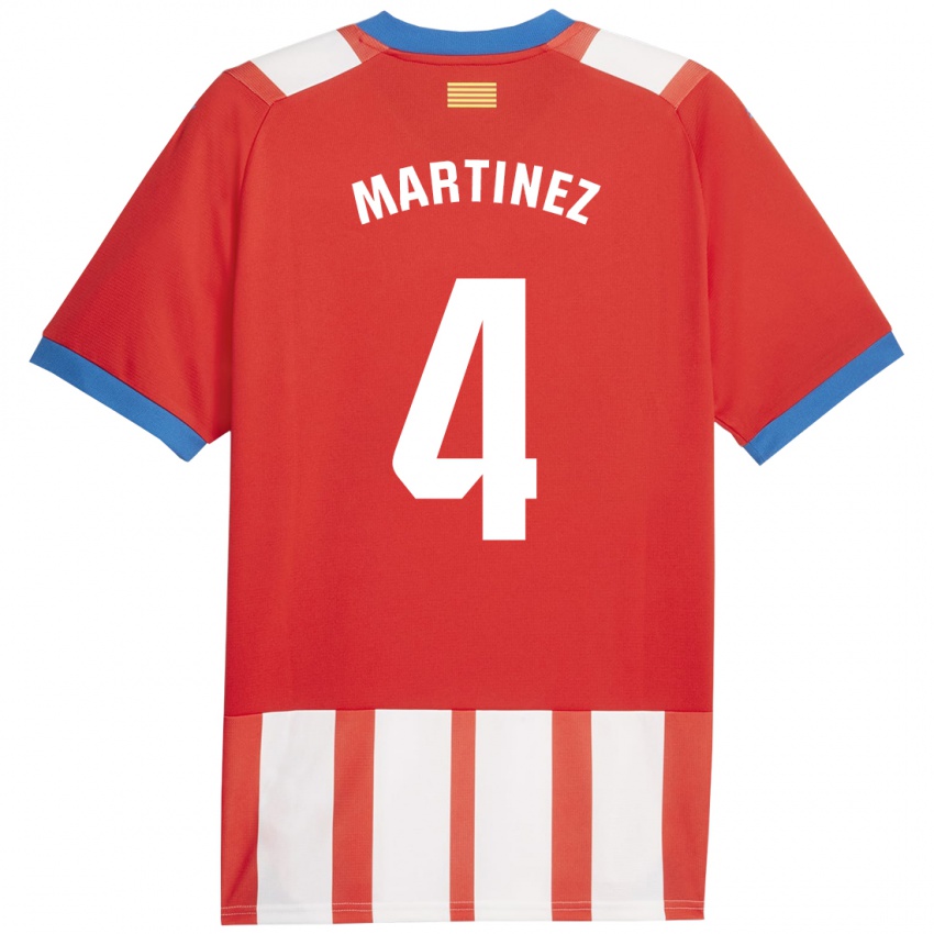 Dzieci Arnau Martínez #4 Czerwony Biały Domowa Koszulka 2023/24 Koszulki Klubowe