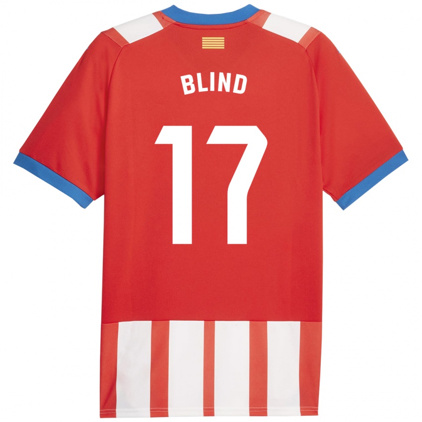 Dzieci Daley Blind #17 Czerwony Biały Domowa Koszulka 2023/24 Koszulki Klubowe