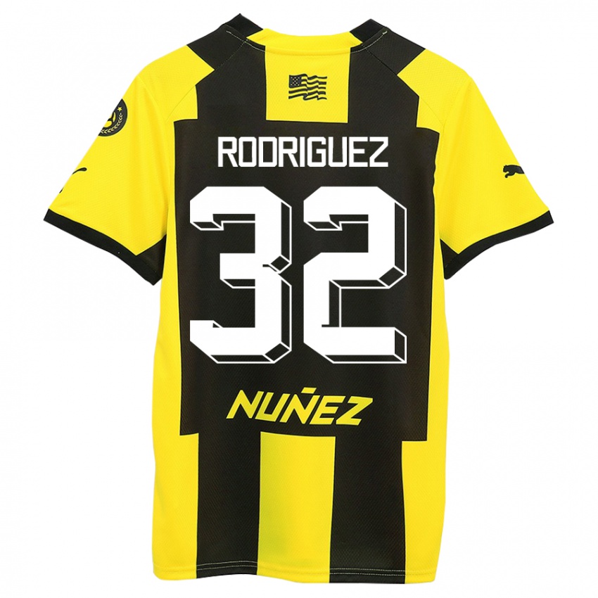 Dzieci Randall Rodríguez #32 Żółty Czarny Domowa Koszulka 2023/24 Koszulki Klubowe