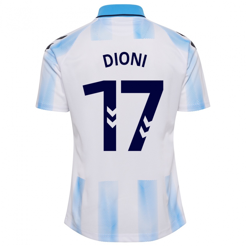 Dzieci Dioni #17 Biało Niebieski Domowa Koszulka 2023/24 Koszulki Klubowe